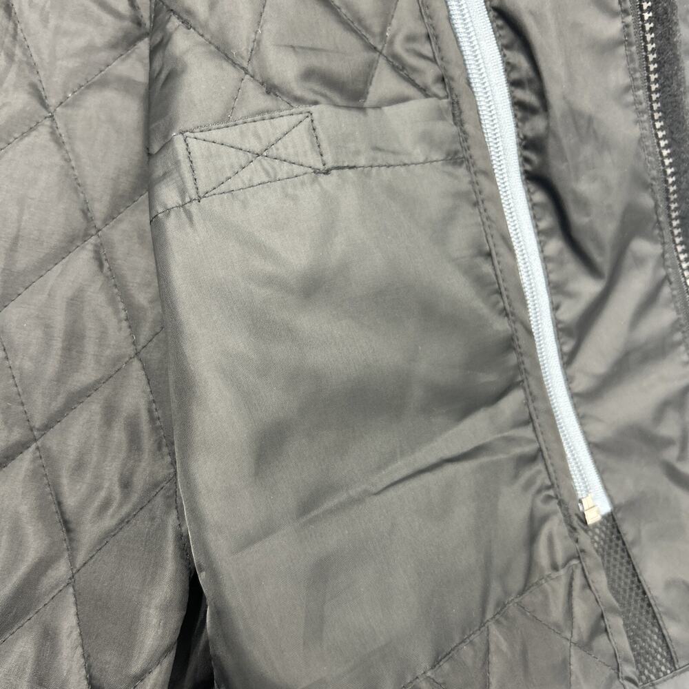 Joe Rocket Full Zip Wind Coat Size Zip Out Quilted Liner Men’s Size LARGE Black - Picture 6 of 10